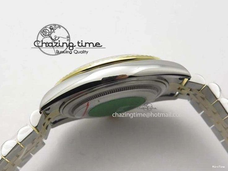 MiroTime 0108 DayDate II 41mm MK Best Edition SS RG Wrapped Sliver Dial Roman Marker On Bracelet A Casual 4005